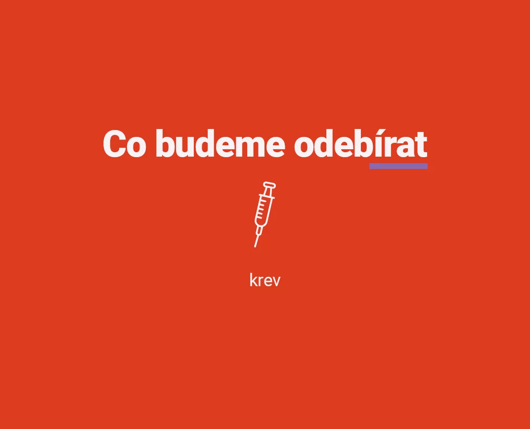 Materiál odběru pro balíček vyšetření Hormonální profil